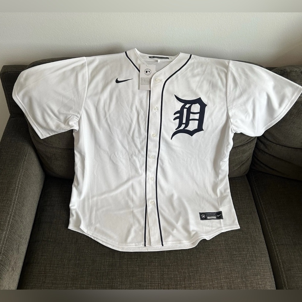 Nike Authentic Detroit Tigers Tarik Skubal #29 MLB White Jersey Men’s Size: XL - Picture 1 of 7